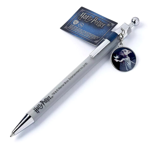 Stylo Dobby l’elfe de maison - Un accessoire magique pour les fans de Harry Potter, mettant en vedette un charm Dobby de 1,5 cm et un design élégant.