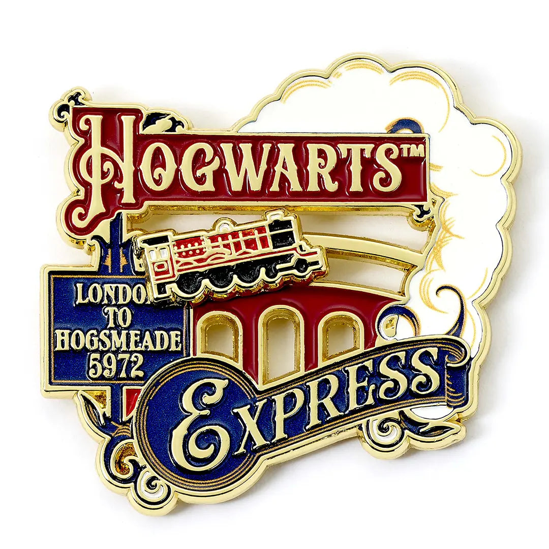Pin’s Poudlard Express en alliage de zinc, un accessoire irrésistible pour les fans de Harry Potter, apportant une touche magique à votre style.