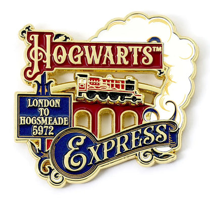 Le Pin’s Poudlard Express, un bijou emblématique des fans de la saga Harry Potter, parfait pour assortir avec d'autres articles thématiques.