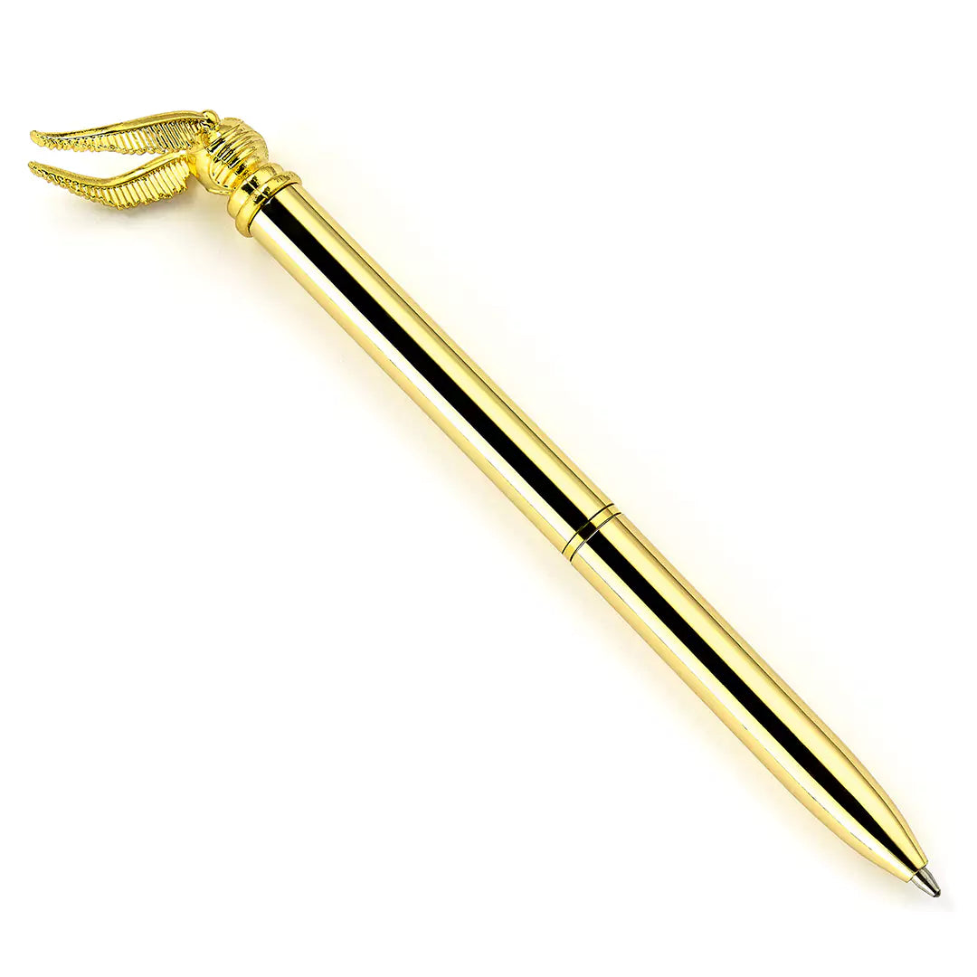 Stylo métal Vif d’or - Harry Potter inspiré du Vif d'or emblématique, élégant et durable, parfait pour les fans de la saga, ajoutant une touche magique à chaque écriture.