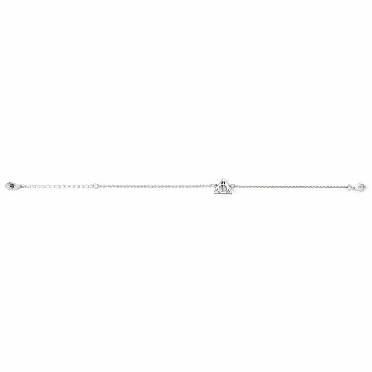 Vue rapprochée du Bracelet Charm Reliques de la Mort en Argent 925 - Un bijou qui évoque la magie de l'univers de Harry Potter.
