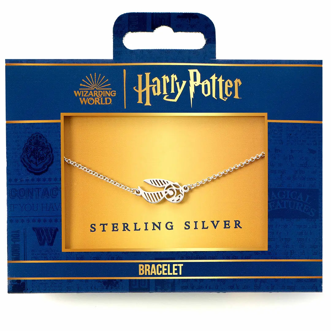 Bracelet Charm Vif d’Or en Argent 925 inspiré par Harry Potter, une pièce unique qui capture l'esprit d'aventure et de mystère de la saga, idéale pour les fans et collectionneurs.