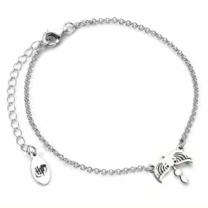 Bracelet Charm Diadème de Serdaigle en Argent 925 - Un bijou captivant inspiré de Harry Potter, symbolisant l'intelligence et la sagesse de la maison Serdaigle.