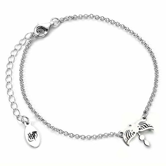 Bracelet Charm Diadème de Serdaigle en Argent 925 - Un bijou captivant inspiré de Harry Potter, symbolisant l'intelligence et la sagesse de la maison Serdaigle.