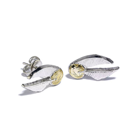 Accessoires d'oreilles Reliques de la mort, Vif d’or et Quai 9 3/4, à porter lors d'événements à thème ou pour une touche magique au quotidien.