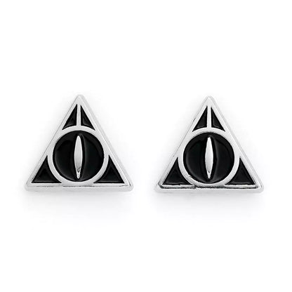 Ensemble complet de boucles d'oreilles inspiré par l'univers de Harry Potter, alliant style et magie - Set boucles d’oreilles - Plateform 9 3/4 -Lettre et Hedwige - relique de la mort.