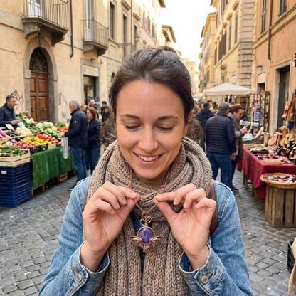 Collier pendentif louange en métal précieux argenté, symbolisant élégance et gratitude, parfait pour célébrer l'amour et l'amitié.