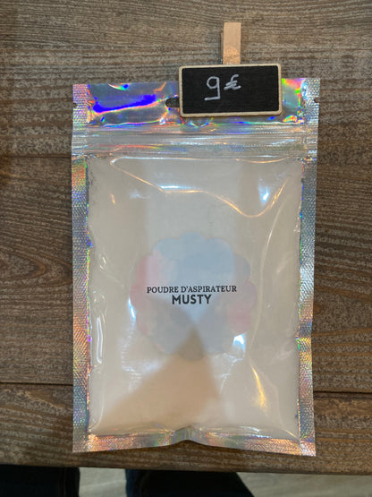 Poudre d’aspirateur parfumée L'Atelier de Carou – 90g, idéale pour tous types d'aspirateurs, transformant chaque ménage en plaisir olfactif.