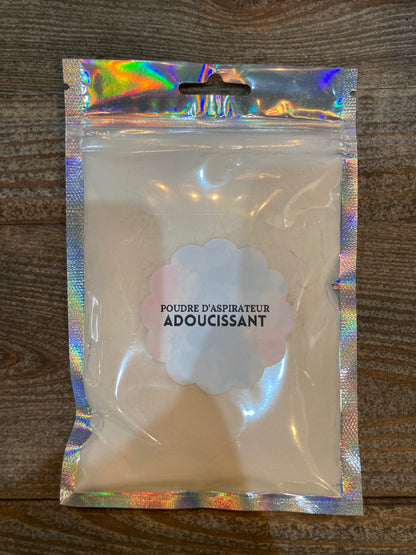 Pack de Poudre d’aspirateur parfumée L'Atelier de Carou – 90g, avec des parfums variés comme Fleur d’oranger pour un intérieur revitalisé.