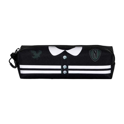 Trousse Uniforme de Wednesday - Accessoire pratique et stylé pour ranger vos fournitures scolaires et cosmétiques.