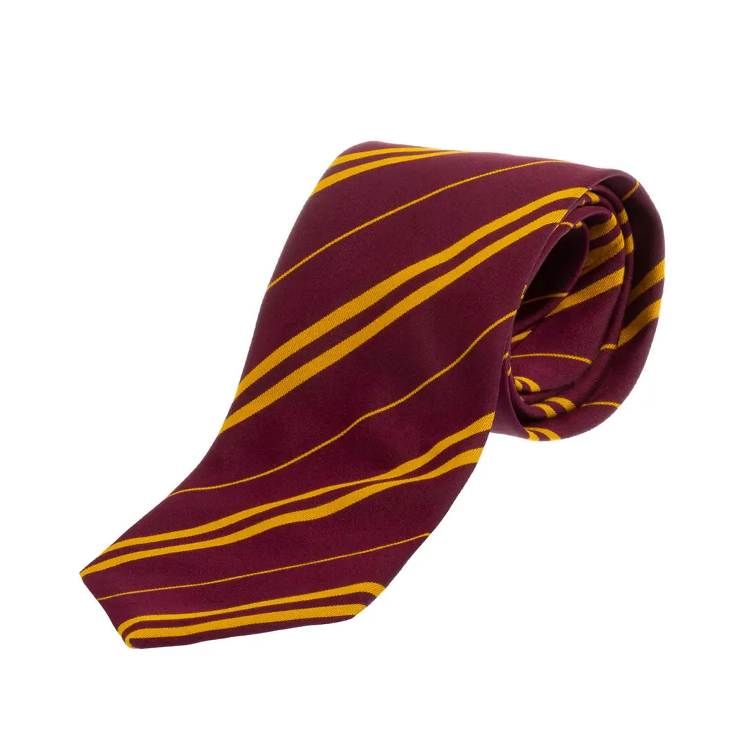Cravate Gryffondor - Harry Potter : Accessoire emblématique aux couleurs rouges et dorées, symbole de courage et de bravoure, idéale pour tous les fans de l'univers magique.