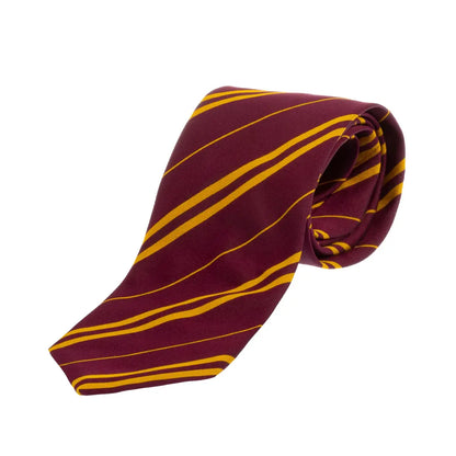 Cravate Gryffondor - Harry Potter : Accessoire emblématique aux couleurs rouges et dorées, symbole de courage et de bravoure, idéale pour tous les fans de l'univers magique.