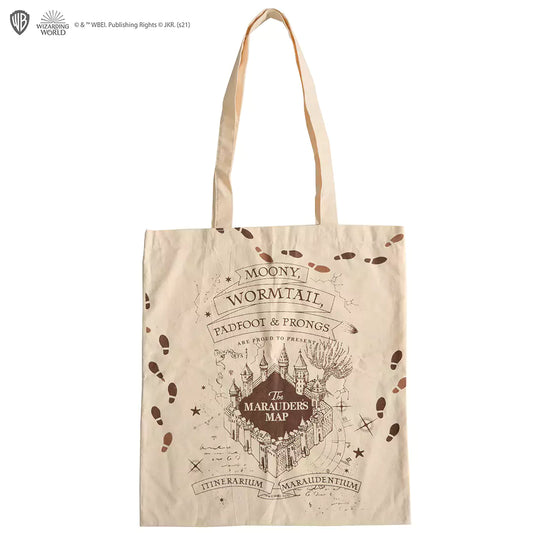 Tote Bag - Carte du Maraudeur - Harry Potter offrant un design magique et unique, parfait pour les fans de la saga.