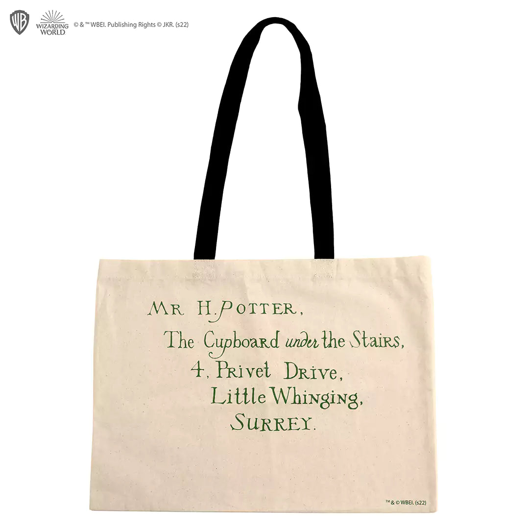Tote Bag - Lettre d’admission à Poudlard - Harry Potter, un accessoire magique en coton pour les fans de la saga, avec motifs captivants parfaits pour chaque sorcier.