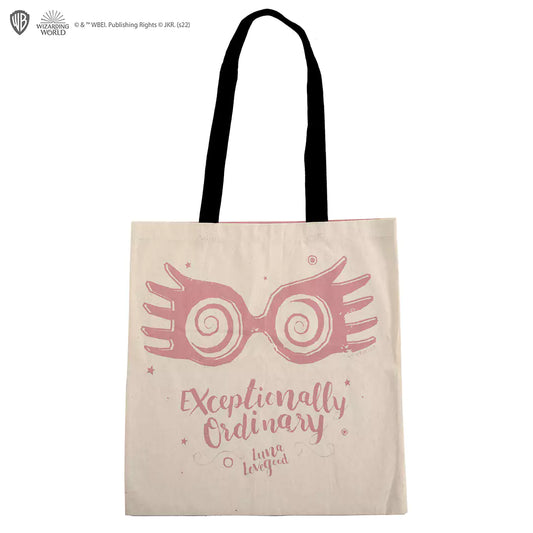 Tote Bag Luna Lovegood - Harry Potter, une pièce unique en 100% coton, idéale pour les fans et pour transporter vos affaires avec style.