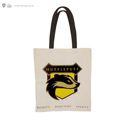 Tote Bag Blason de Poufsouffle - Harry Potter avec design unique et motifs distinctifs, parfait pour les fans de la saga.