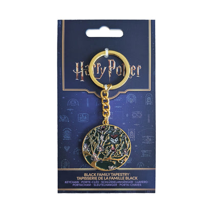 Détails du design épuré du Porte-clés La Famille Black, un accessoire chic et résistant, parfait pour tous vos looks.