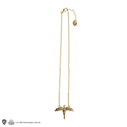 Détails du Collier Fumseck, une pièce incontournable en alliage de zinc et fer, capturant l'essence de Poudlard.