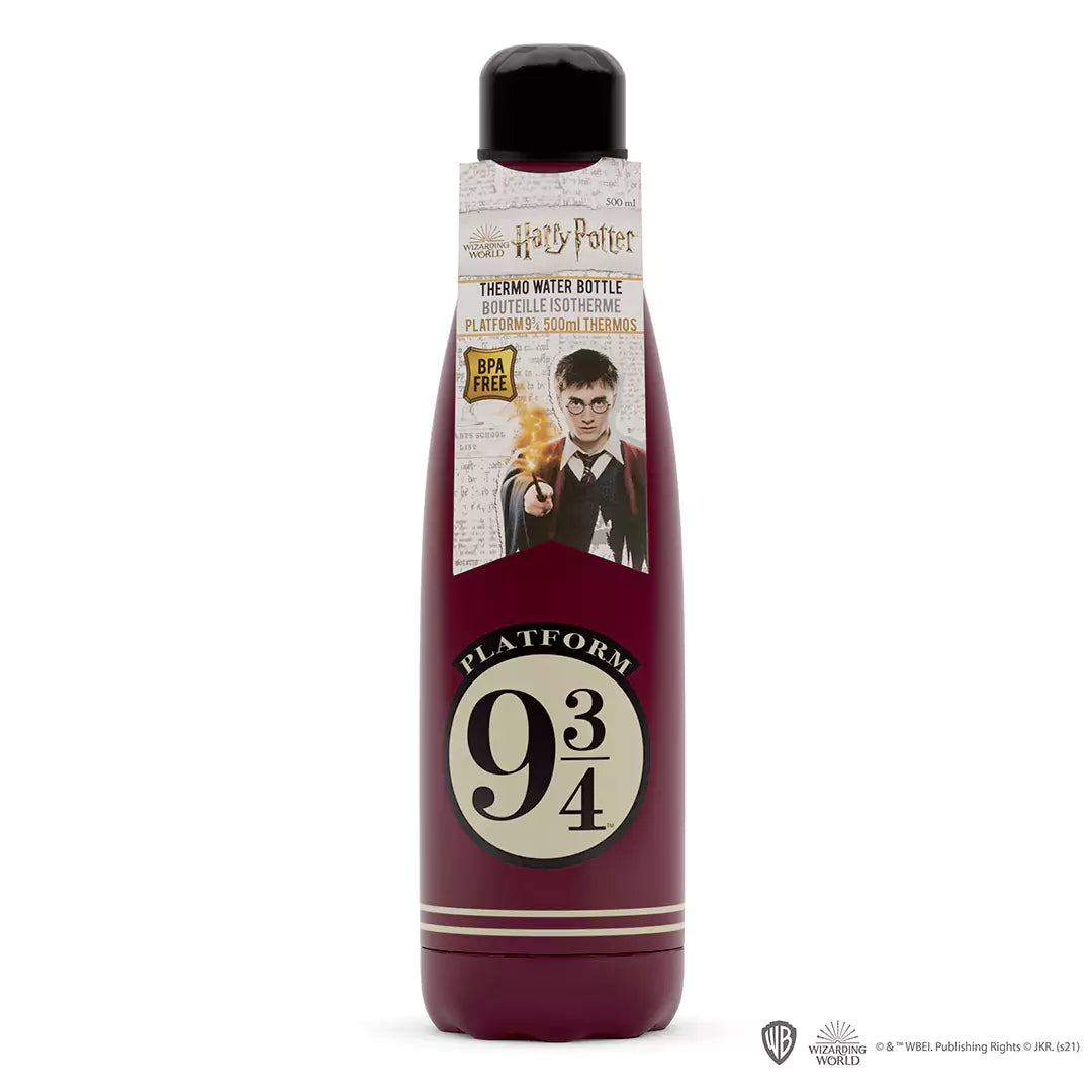 Bouteille isotherme 500ml - Voie 9 3/4 - Harry Potter avec une capacité de 500ml, parfaite pour vos aventures quotidiennes.