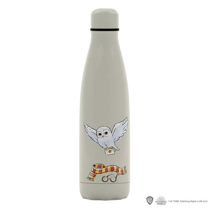 Bouteille isotherme 500ml Hedwige de Harry Potter, élégante et fonctionnelle, idéale pour garder vos boissons chaudes ou froides.