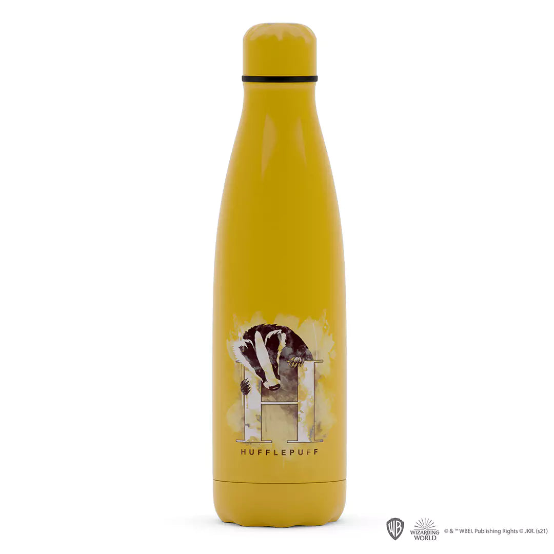 Bouteille isotherme 500ml Poufsouffle - Harry Potter avec un design élégant, idéale pour garder vos boissons chaudes ou froides.