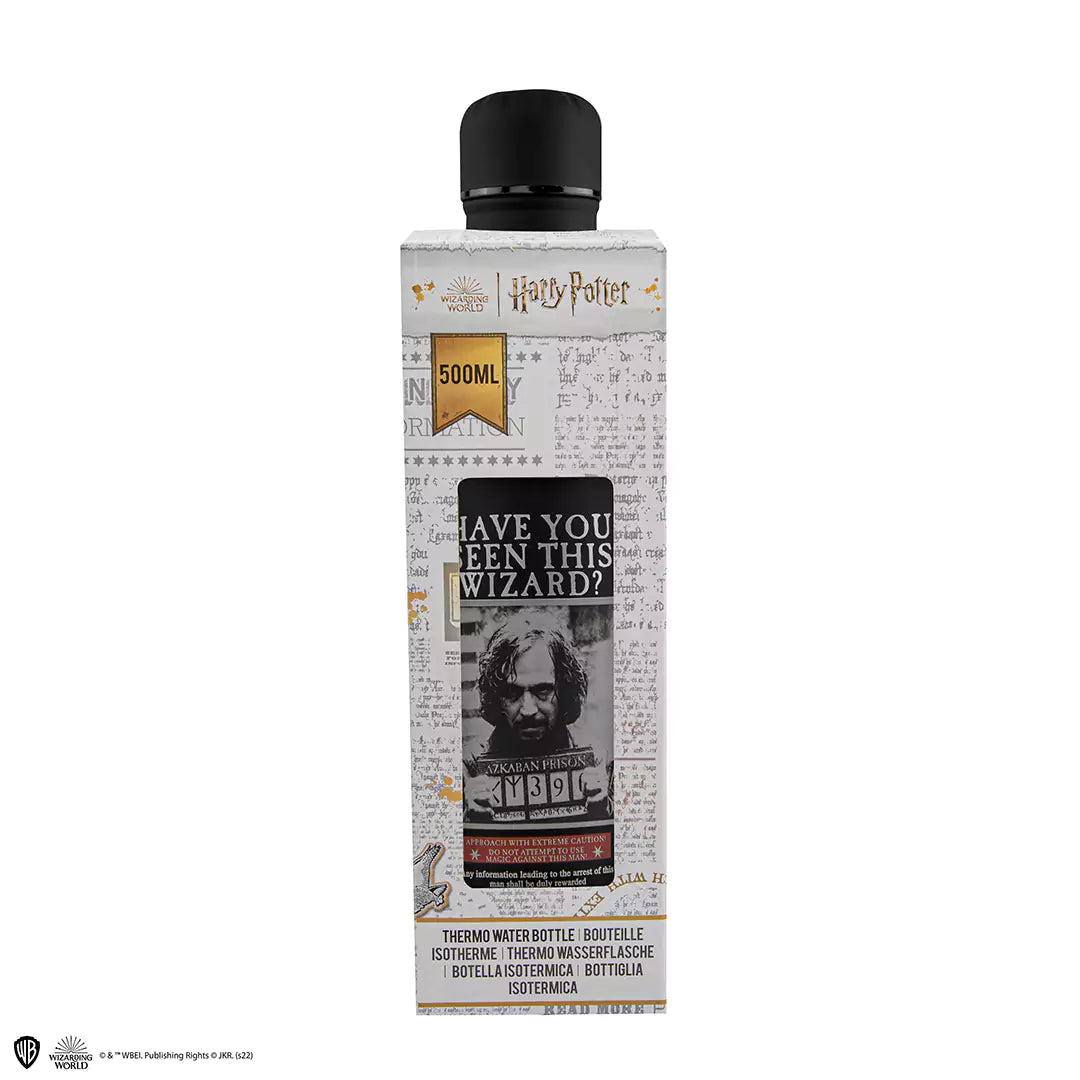 Bouteille isotherme 500ml - Sirius Wanted - Harry Potter, capturant la magie du quotidien tout en restant fonctionnelle pour toutes vos aventures.