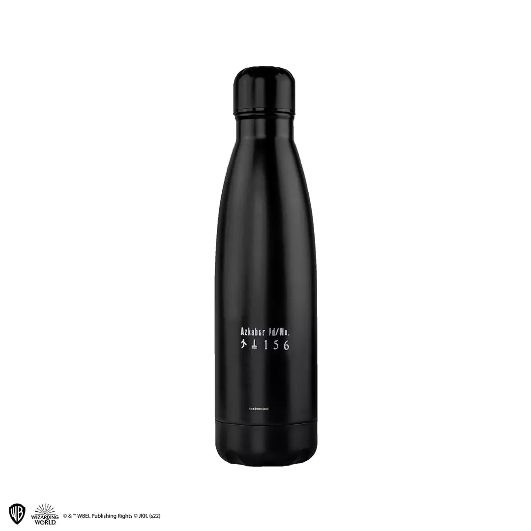 Détails de la Bouteille isotherme 500ml - Lucius Wanted - Harry Potter mettant en avant la finition en acier inoxydable, idéale pour garder vos boissons chaudes ou froides.