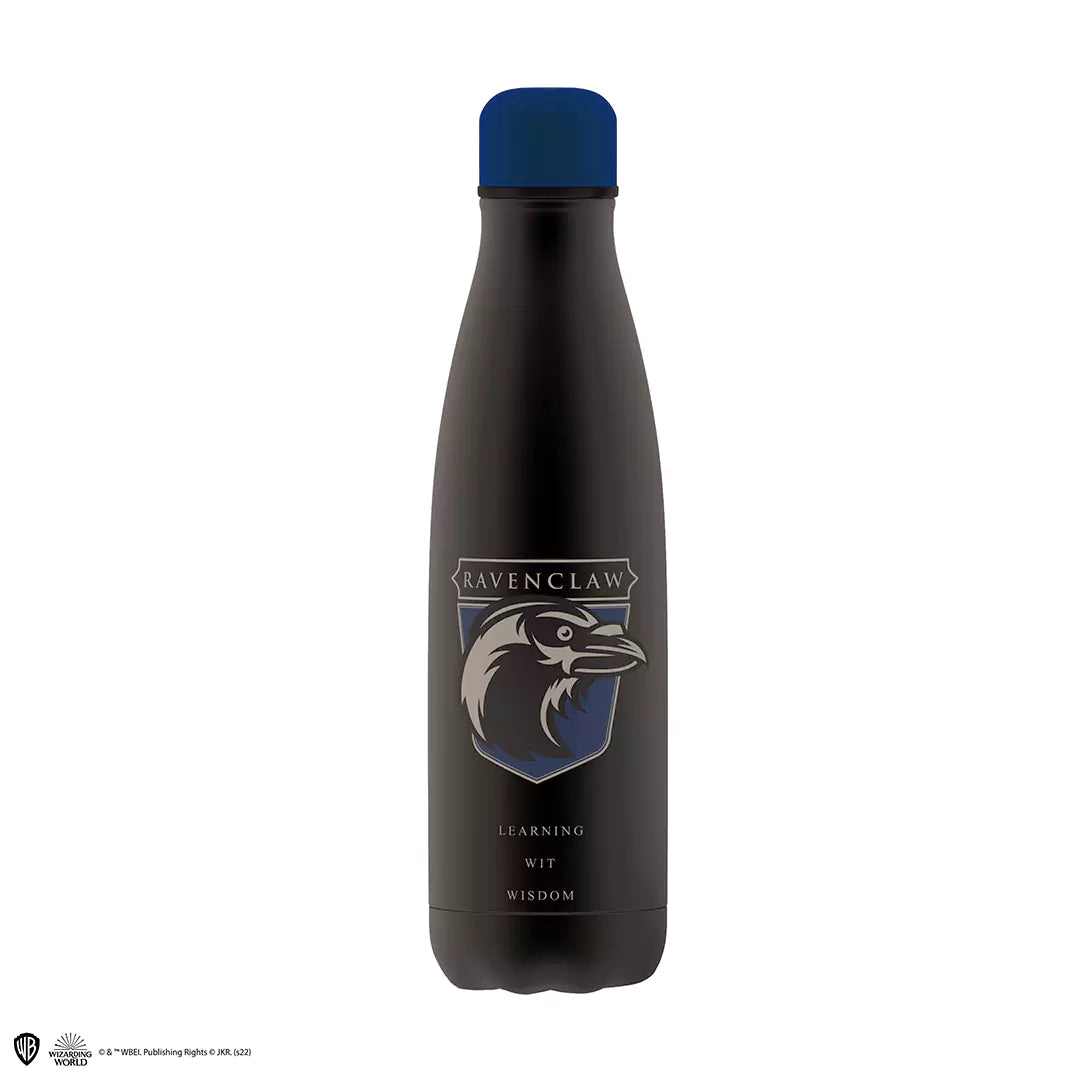 Bouteille isotherme 500ml - Blason de Serdaigle - Harry Potter, mettant en avant son design élégant inspiré de la maison Serdaigle, parfaite pour les fans de sorcellerie.