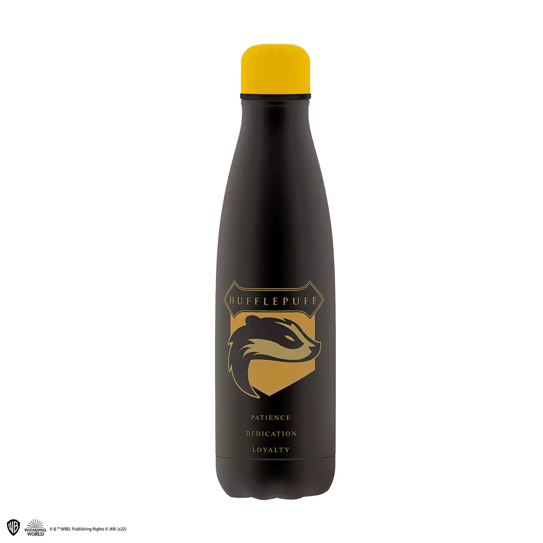 Bouteille isotherme 500ml Blason de Poufsouffle - Harry Potter, élégante et pratique, parfaite pour les fans de Poudlard.