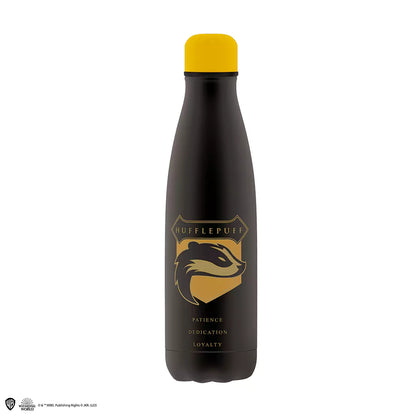 Bouteille isotherme 500ml Blason de Poufsouffle - Harry Potter, élégante et pratique, parfaite pour les fans de Poudlard.