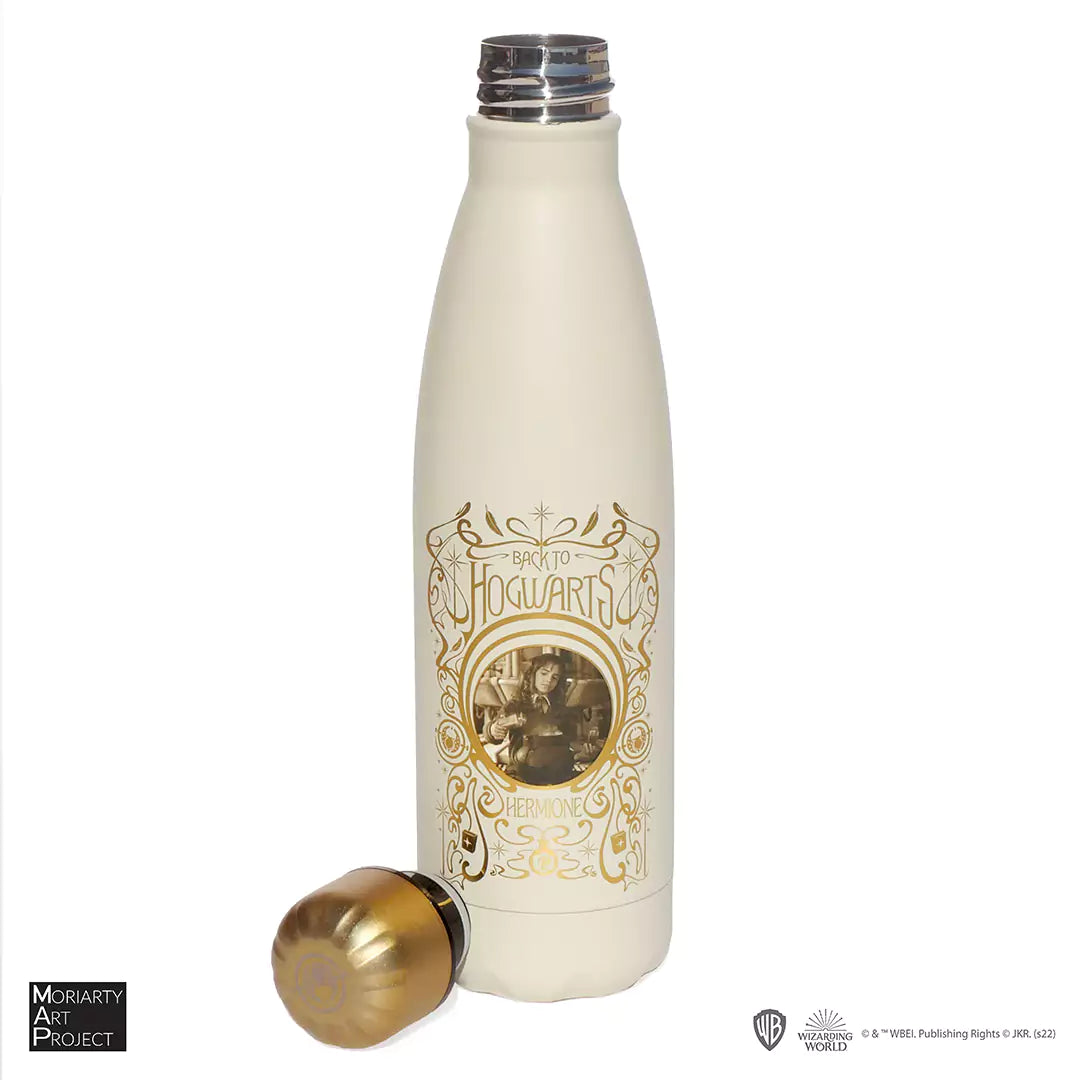 Détails exquis de la Bouteille isotherme 500ml - Hermione polynectar - Harry Potter, fabriquée en acier inoxydable durable pour des boissons à la température idéale.