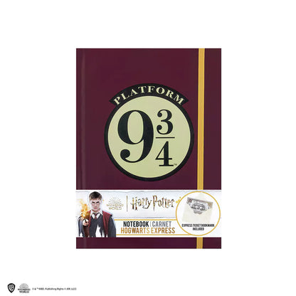 Marque-page exclusif du carnet rigide et marque-page - Poudlard Express, ajoutant une touche de magie à chaque瞬間 d'écriture.