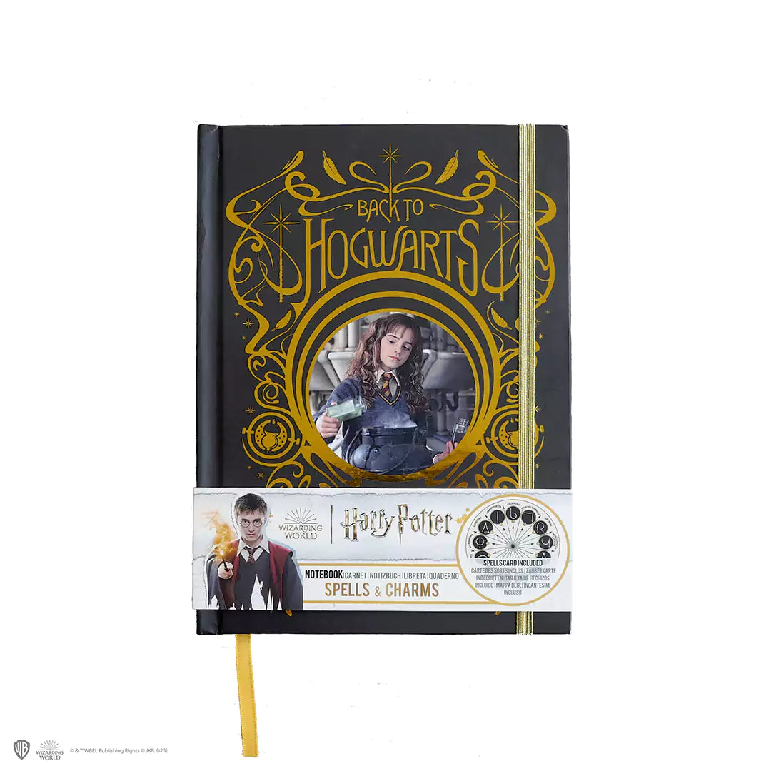 Marque-page exclusif du carnet rigide et marque-page - Hermione et ses sorts, un accessoire parfait pour les passionnés de lecture.