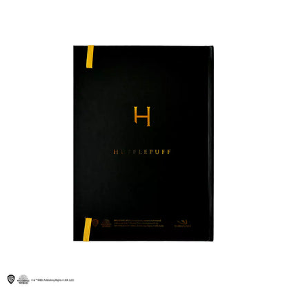 Carnet rigide et marque-page - Blason de Poufsouffle avec une belle couverture en papier de haute qualité, idéale pour tous les passionnés de l'univers magique.