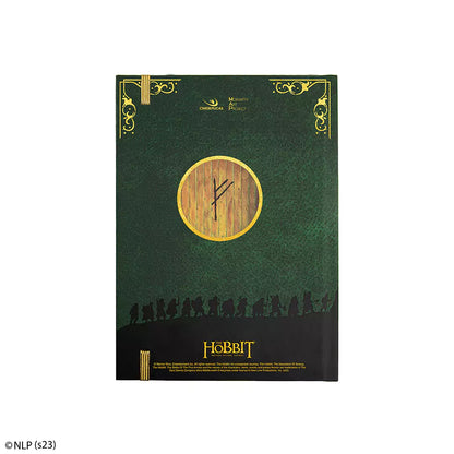 Carnet rigide - The Lonely Mountain - Le Hobbit avec une couverture ornée d'un élégant laminage doré, idéal pour les fans de Tolkien.