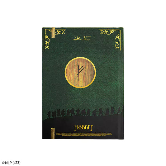 Carnet rigide - The Lonely Mountain - Le Hobbit avec une couverture ornée d'un élégant laminage doré, idéal pour les fans de Tolkien.