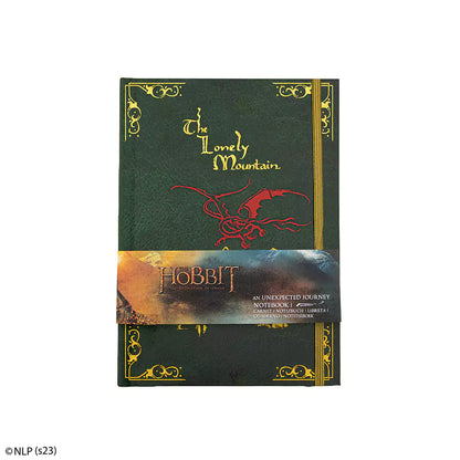 Vue intérieure du carnet rigide - The Lonely Mountain - Le Hobbit montrant ses 160 pages prêtes à accueillir croquis et notes.