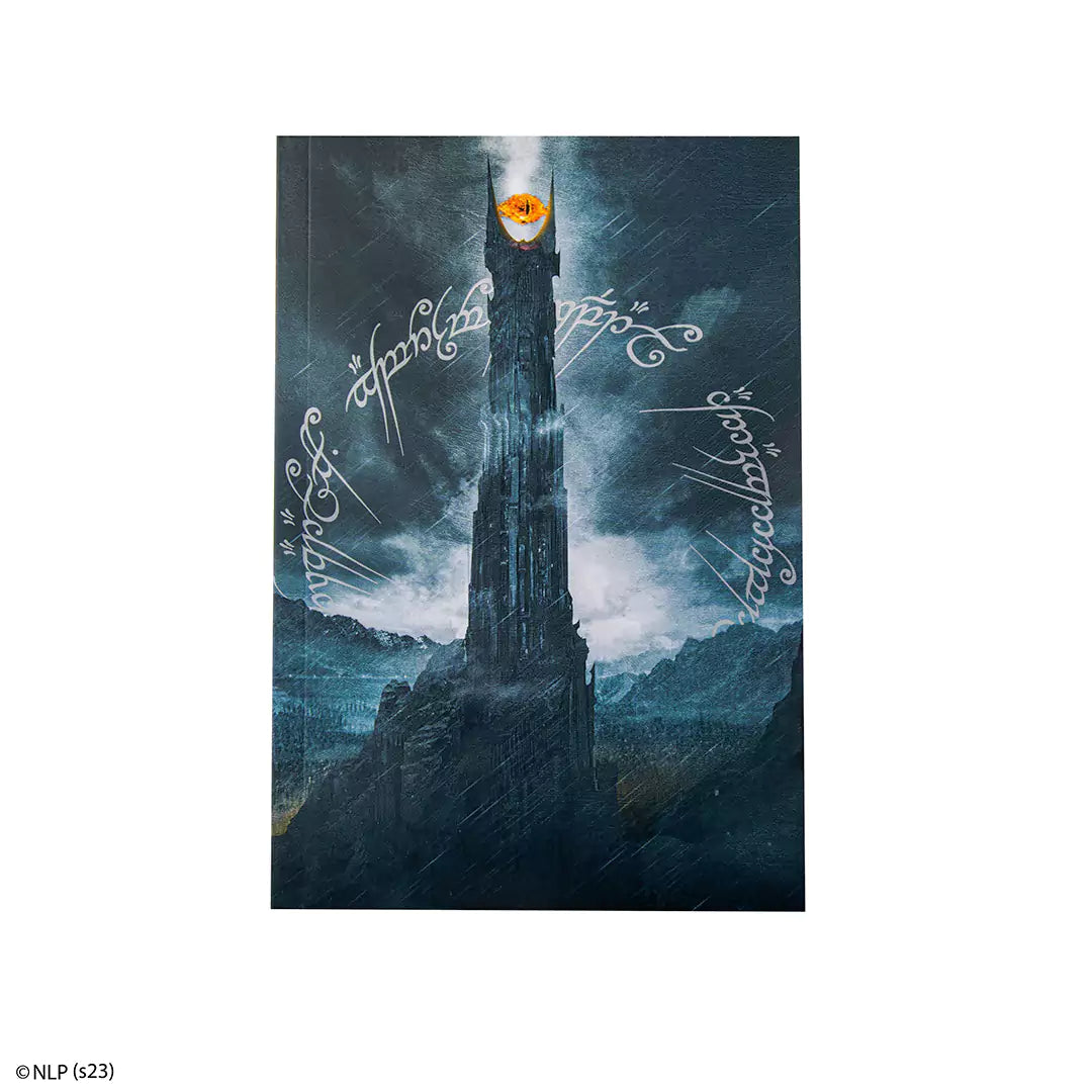 Carnet souple Sauron - Le Seigneur des Anneaux, parfait pour les fans de Tolkien, avec une couverture élégante et 120 pages lignées, idéal pour écrire des notes et dessiner.