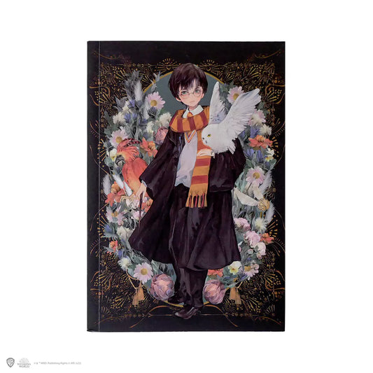 Découvrez un aperçu captivant du Carnet souple - Harry Potter Portrait, un accessoire pour fans, alliant fonctionnalité et magie de Poudlard.