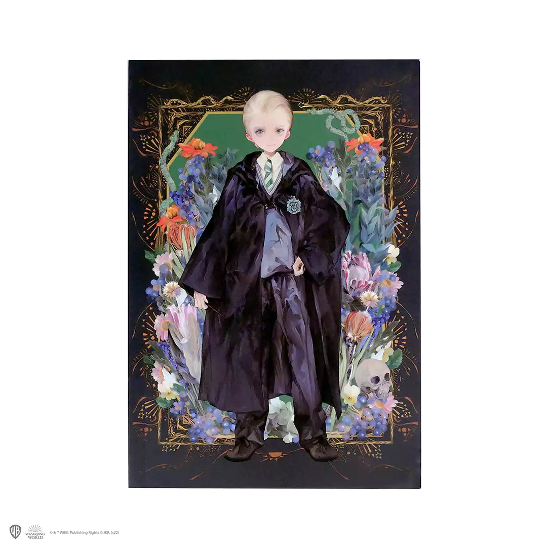 Carnet souple - Drago Malefoy Portrait, dévoilant le visage énigmatique de Drago dans un design captivant.