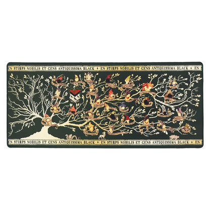 Tapis de bureau La Famille Black - Harry Potter, avec design inspiré des personnages emblématiques, ajoutant une touche magique à votre espace de travail.