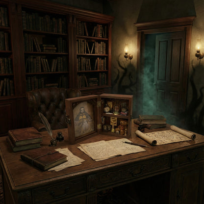 Miniature - L'Envol des Ombres, une scène captivante où les ombres prennent vie dans une atmosphère mystérieuse.