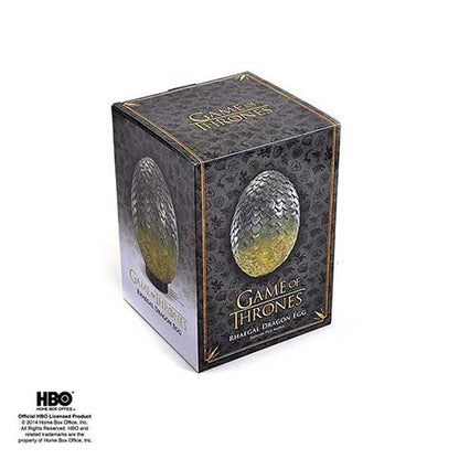 Oeuf Rhaegal de Game of Thrones - Détails précis et finition authentique, un ajout incontournable à toute collection d'objets de la série.