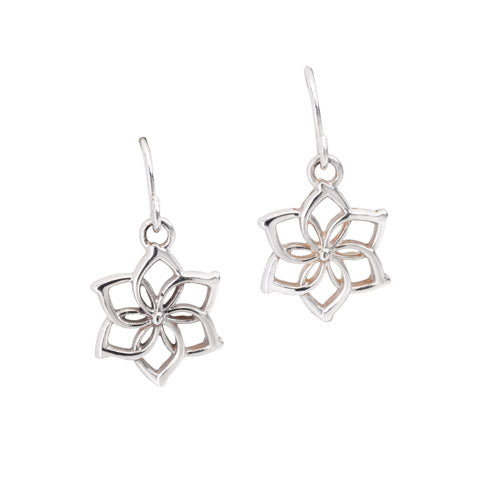 Galadriel - Boucles d'oreilles Fleur - Argent 925ème - Hobbit