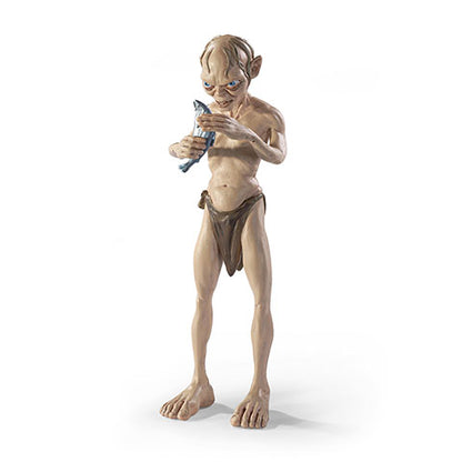Vue rapprochée de la figurine Gollum Toyllectible Bendyfigs - Le seigneur des anneaux, illustrant la qualité du PVC durable et l'expression iconique du personnage.