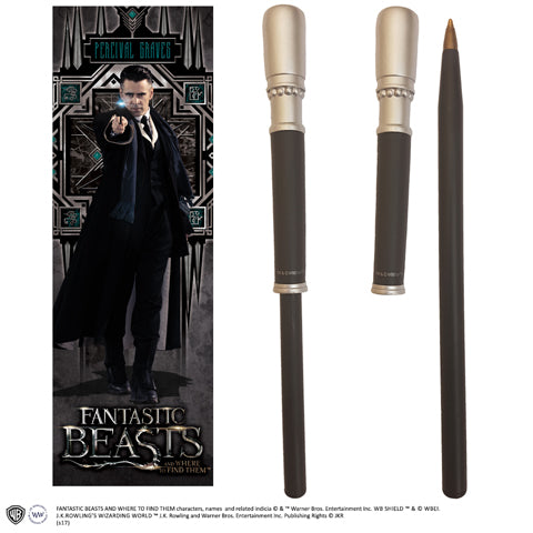 Stylo baguette & Marque-page Percival Graves