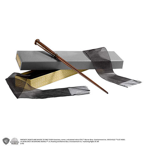 Baguette magique boite ollivander Porpentina Goldstein - Animaux Fantastiques, magnifiquement détaillée, en résine durables avec boîtier en velours élégant pour les fans de J.K. Rowling.