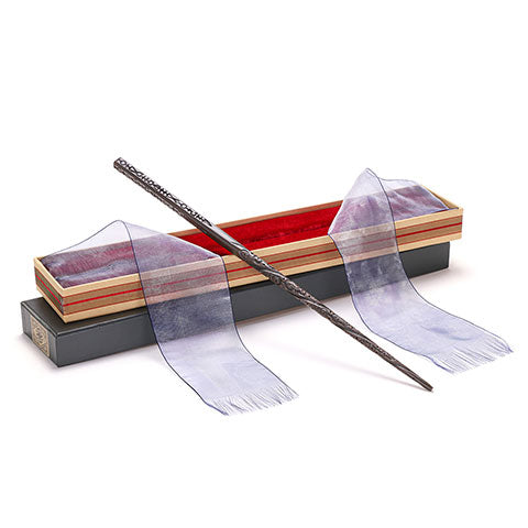 Baguette magique boîte Ollivander Sirius Black - Harry Potter, réplique authentique en résine, ornée de runes et présentée dans un écrin de collection élégant.