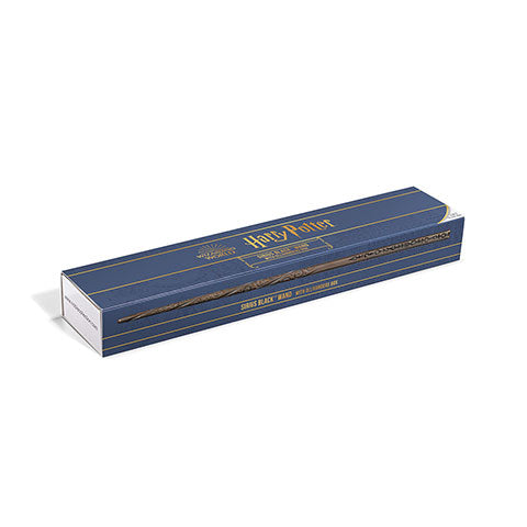 Baguette magique boîte Ollivander Sirius Black - Harry Potter : vue du coffret en velours contenant la baguette de Sirius Black, un essentiel pour toute collection d'objets Harry Potter.