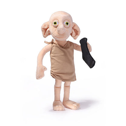 Dobby - Peluche interactive - Harry Potter, un adorable elfe de 32 cm qui parle avec ses phrases emblématiques à travers une chaussette.